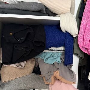 Black and Blue Knit Sweater